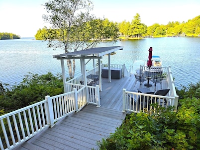 Tranquil, Serene Sebago Lakefront House on 2 Wooded Acres - 300ft Waterfront!