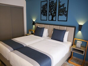 Signature Twin Room | Premium bedding, minibar, in-room safe, desk - Gardenia Boutique Hôtel (Rabat)
