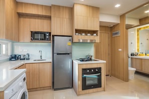 City Garden Tower 2317 -Sea View | City View | Mountain View | Swimming Pool | Privat køkken | Køleskab/fryser i fuld størrelse, mikrobølgeovn, ovn, kogeplade