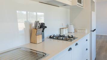 Fridge, microwave, toaster