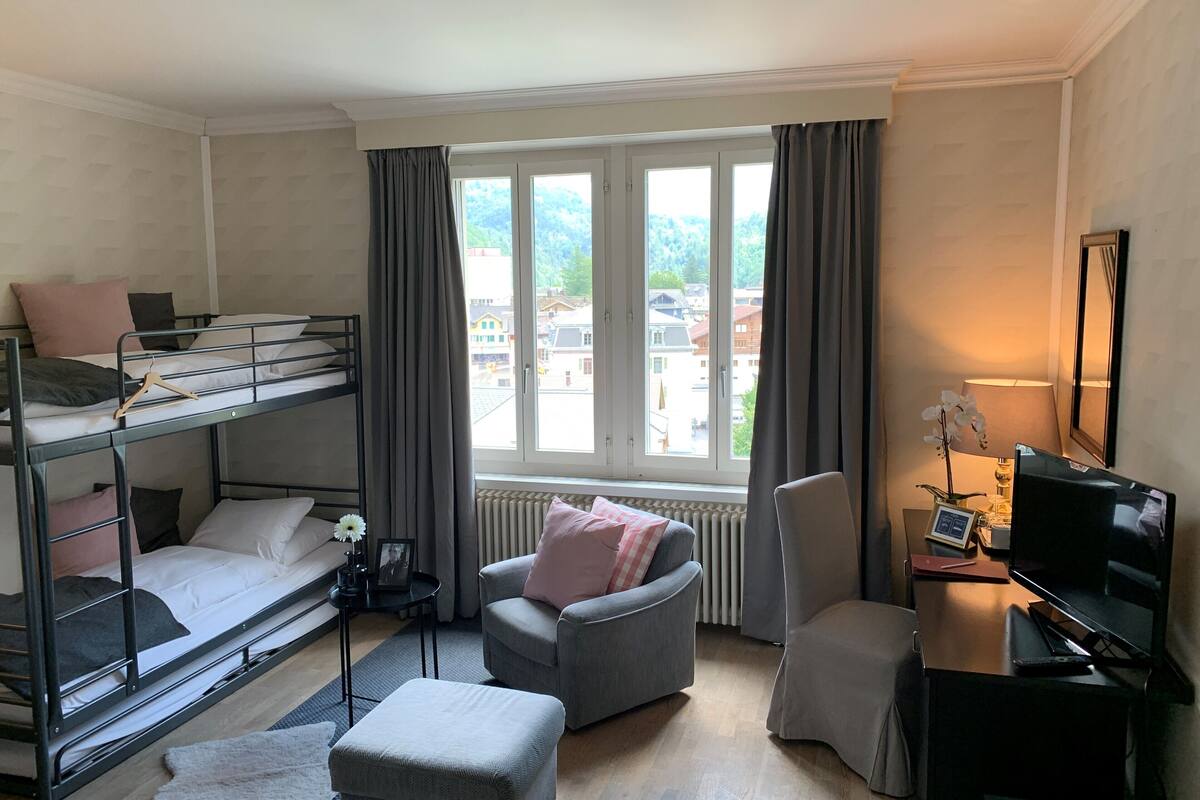 family room | in-room safe, desk, laptop workspace, free wifi