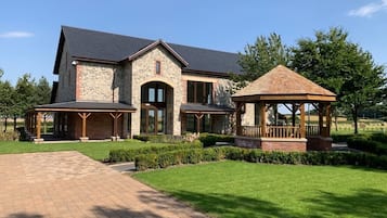 Outdoor wedding area