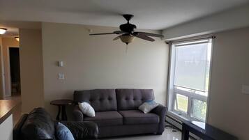 TV, DVD player, offices