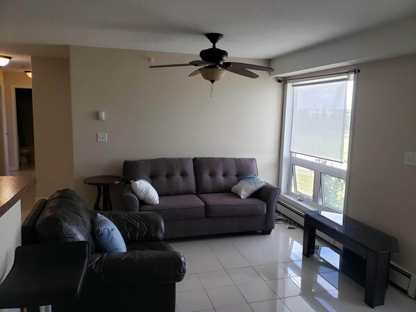 TV, DVD player, offices