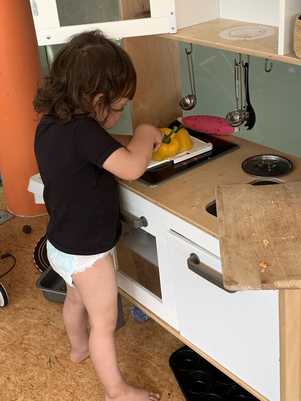 Réfrigérateur, micro-ondes, plaque de cuisson, lave-vaisselle