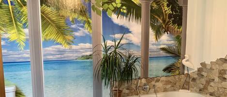 Baignoire, articles de toilette écologiques, sÚche-cheveux, bidet