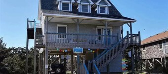 White Dune- Family Beach House in Avon – Steps to Surf, Fishing & Kiteboarding