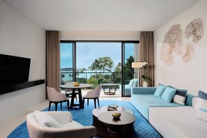 Executive-suite - 1 soveværelse - havudsigt (Club Access) | Strand-/havudsigt