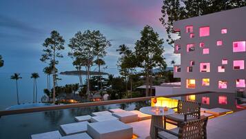 Poolside views, open daily