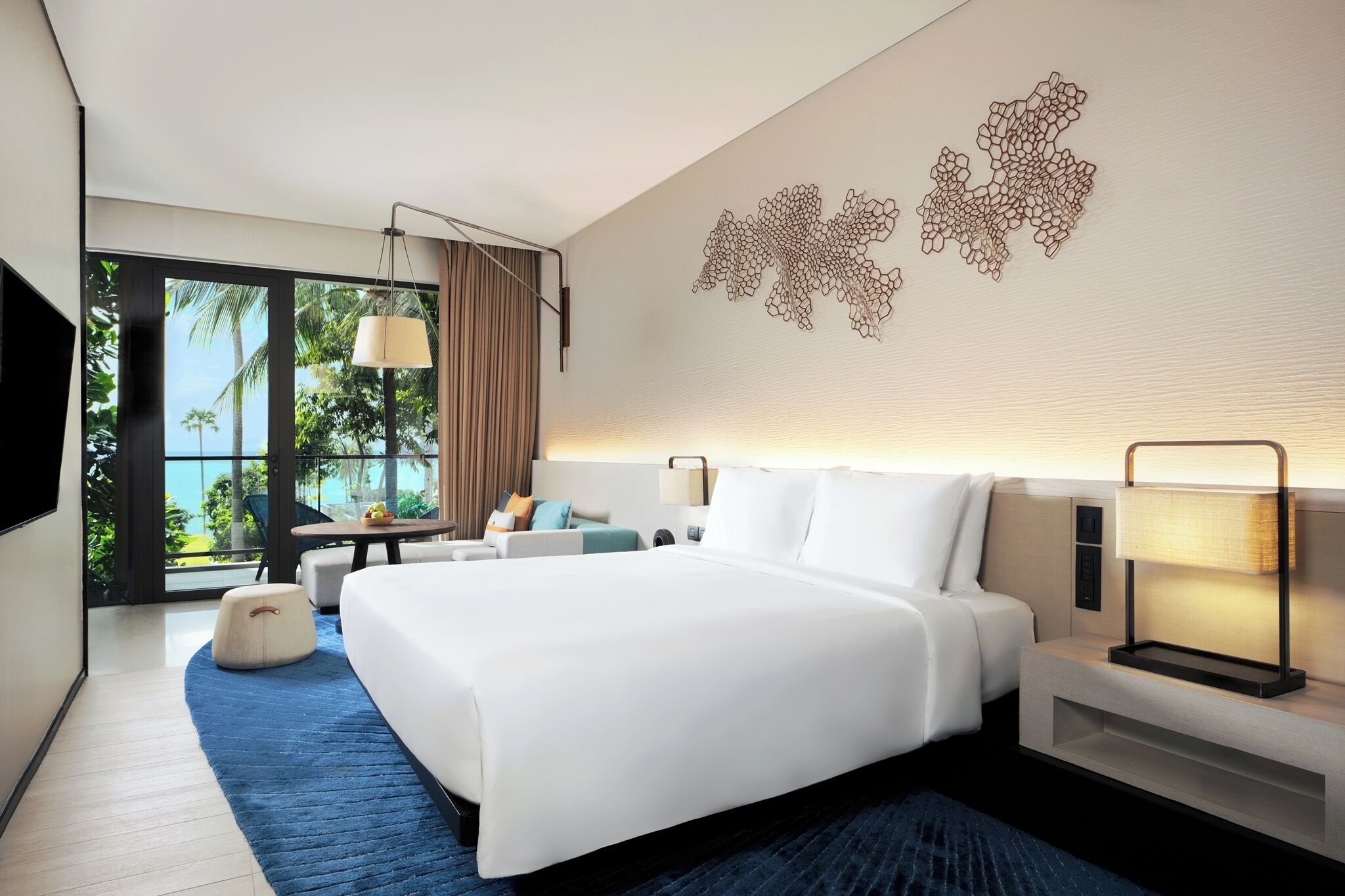 Room, 1 King Bed, Partial Ocean View | View from room