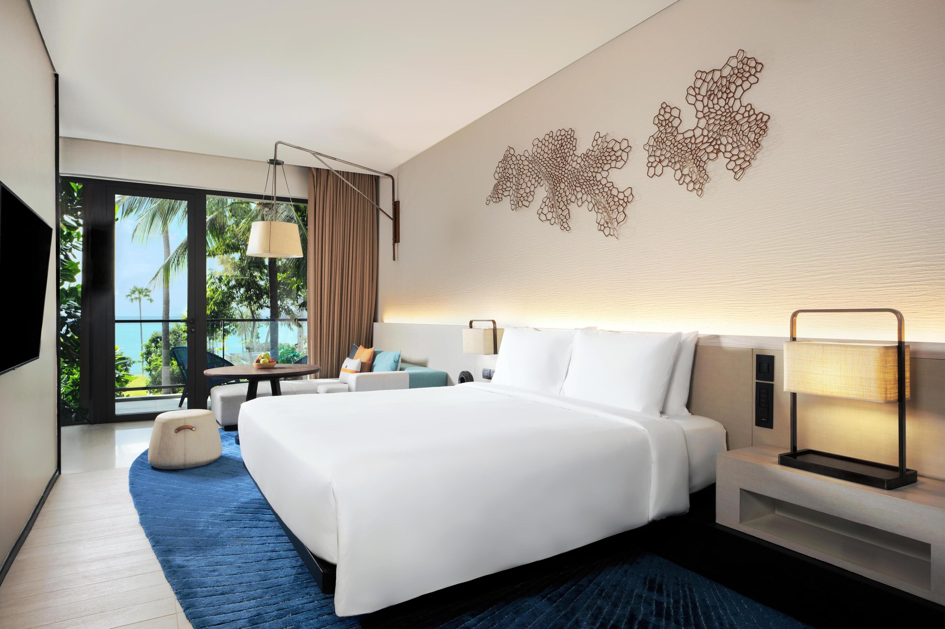 Room, 1 King Bed, Partial Ocean View | View from room