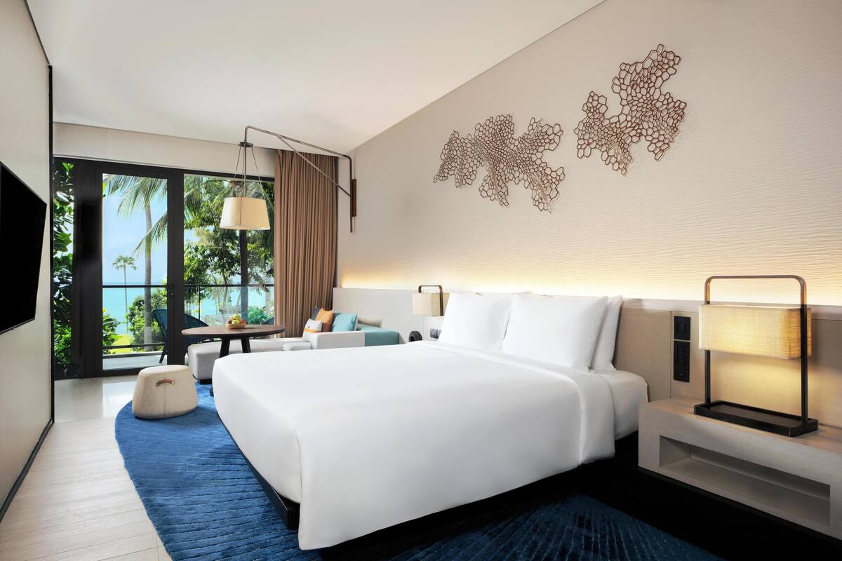 Room, 1 Katil Raja (King), Partial Ocean View | Pemandangan dari bilik