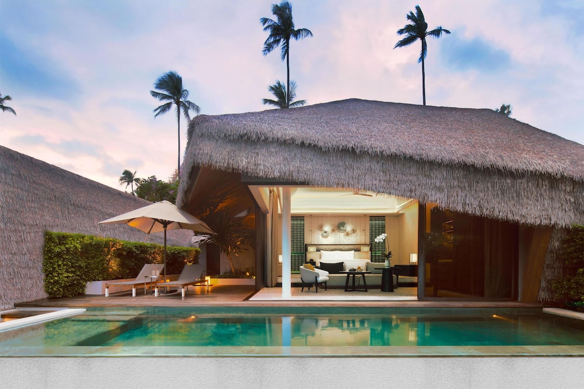 Villa, 1 Bedroom, Private Pool, Oceanfront (Club Access) | Premium bedding, minibar, in-room safe, iron/ironing board