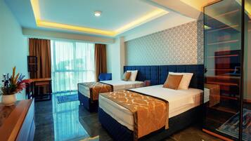 Delux Suit-2+1 85M2 Oda | Egyptian cotton sheets, premium bedding, in-room safe