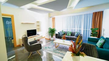 Family Suit-2+1 95M2 Oda | 2 多间卧室、埃及棉床单、高档床上用品、客房内保险箱