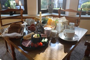 Daily buffet breakfast (EUR 7 per person)