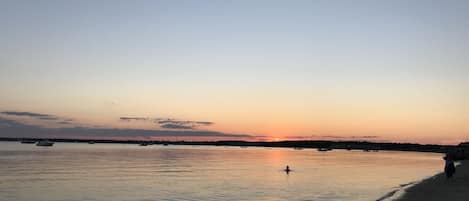 Vlak bij het strand