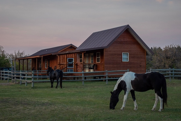 Cabin is the one on the RIGHT