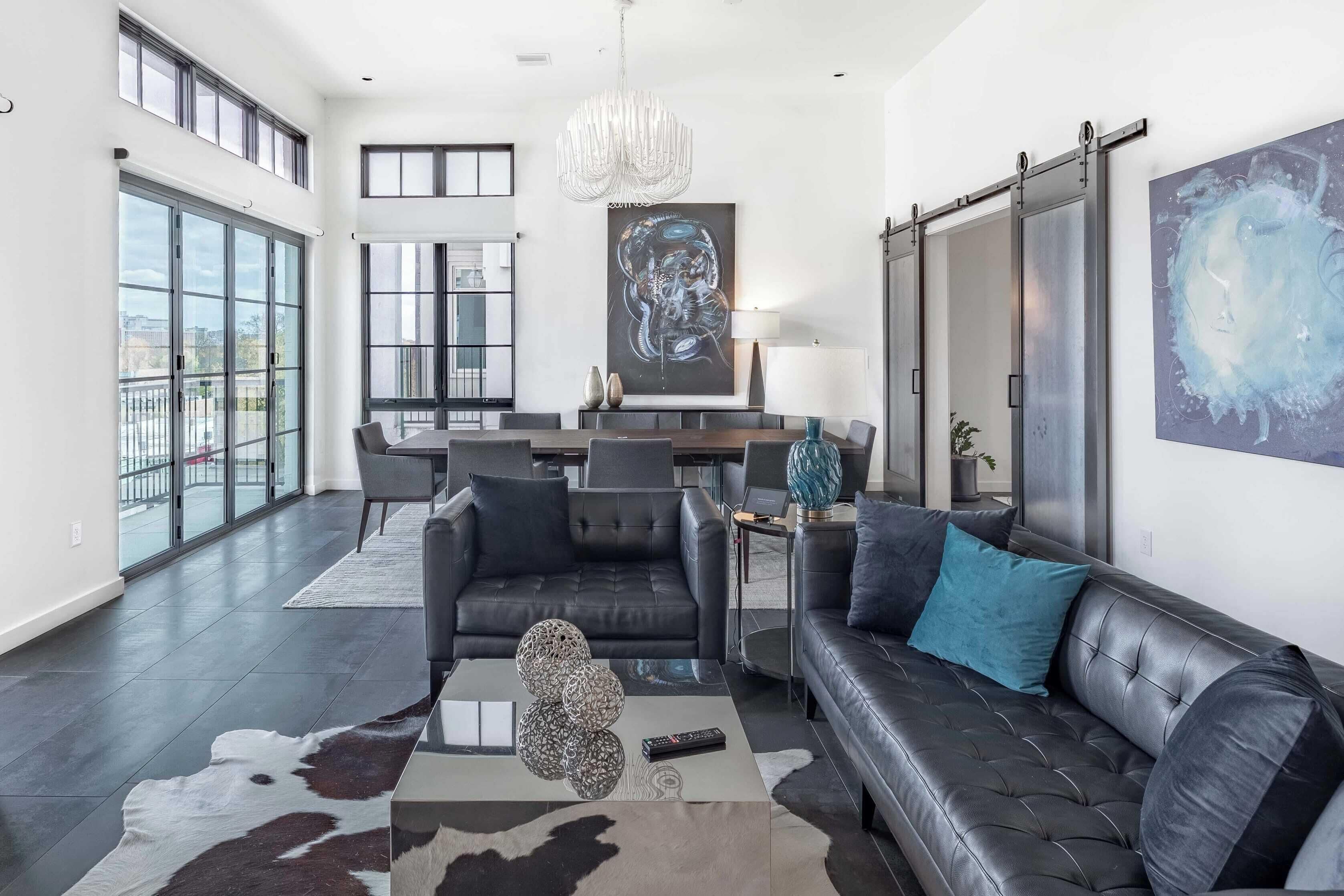 Penthouse presidencial, Terraza (1 Bedroom) | Área de sala de estar | Televisión de 55 pulgadas con canales vía satélite y Netflix 