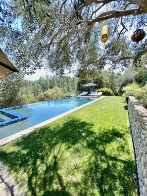 A heated pool