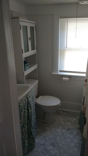 Hair dryer, towels, soap, shampoo - Discover Onancock... "a little slice of nowhere else." (Onancock)