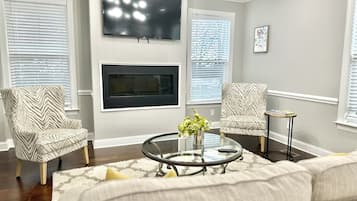 Smart TV, fireplace, offices