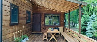 Beautiful wooden lodge cabin in the Heart of the Poconos.