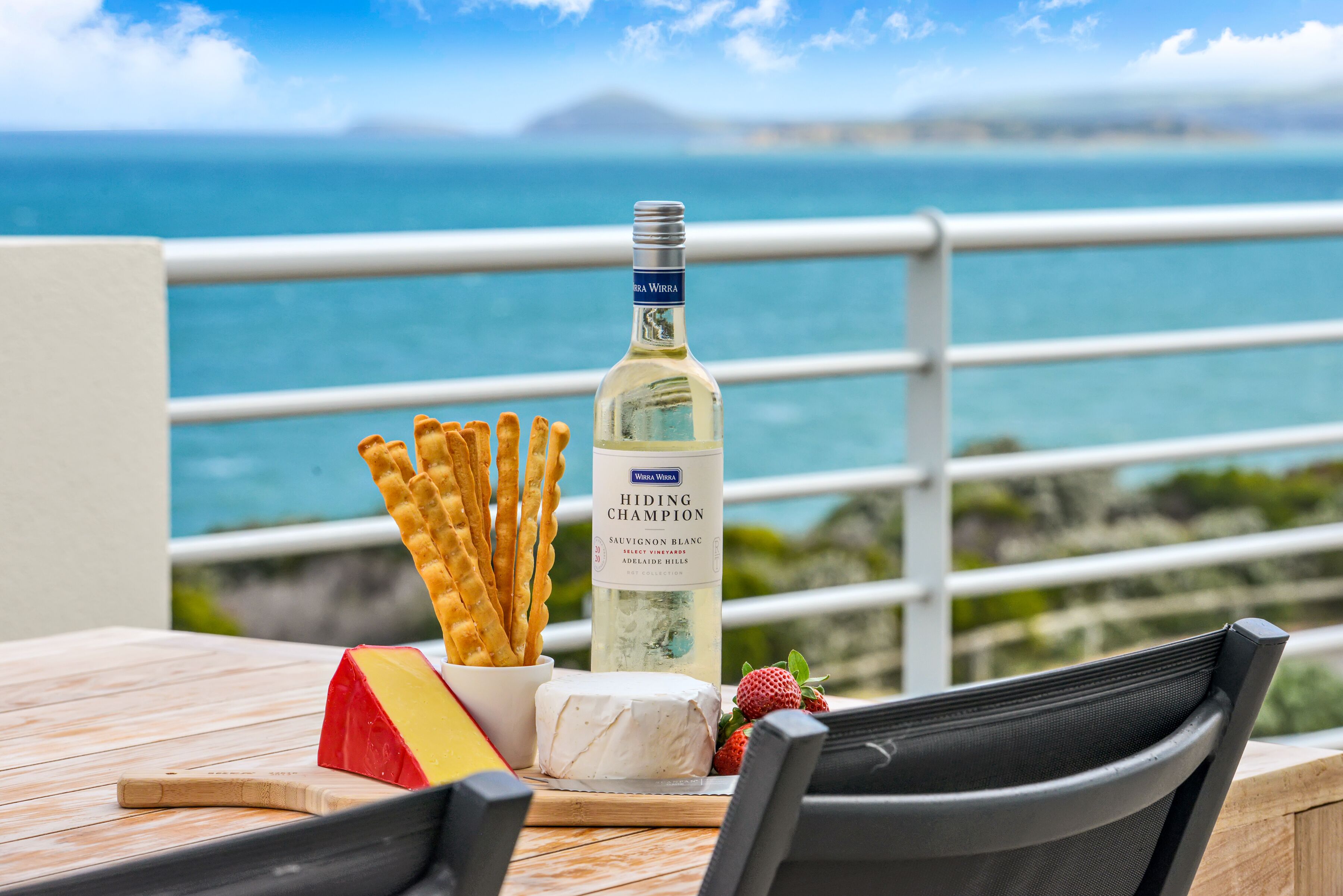 The Lido Beach House at Pt Elliot beachfront home with spectacular sea views. 