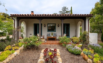 Quintessential Santa Barbara architecture greets you upon arrival