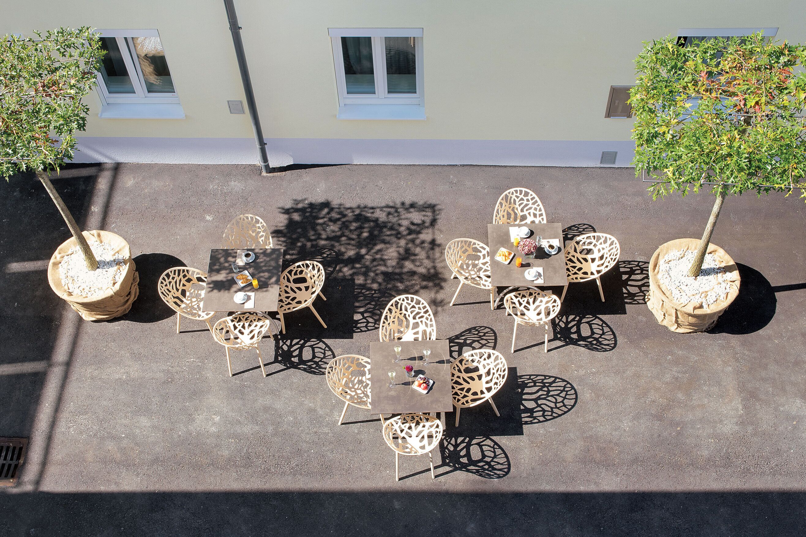 outdoor wedding area