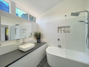 Free toiletries, hair dryer