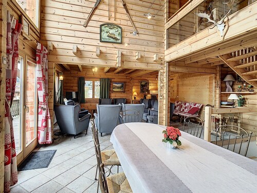 Grand chalet confortable à Demi-Quartier, 13 couchages