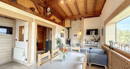 Chalet 8 couchages Ă  Combloux, Hiver Ă  la saison, ĂtĂ© Ă  la semaine