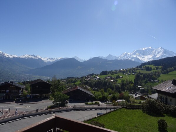 View from property - Cozy apartment in Combloux with parking and fireplace (Combloux)