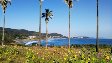 En la playa