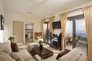 TV, DVD player, music library, stereo
