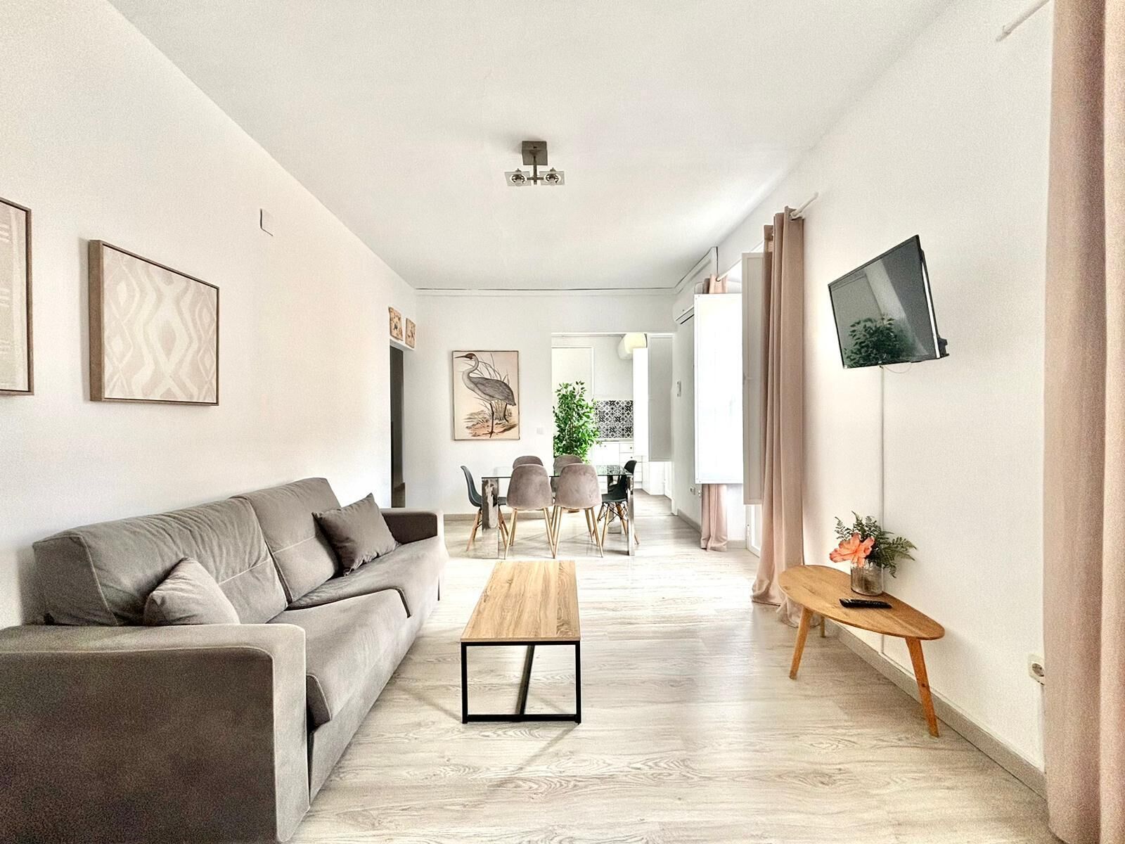 Apartamento estándar, 2 habitaciones (4A) | Zona de estar | Una televisión de pantalla plana