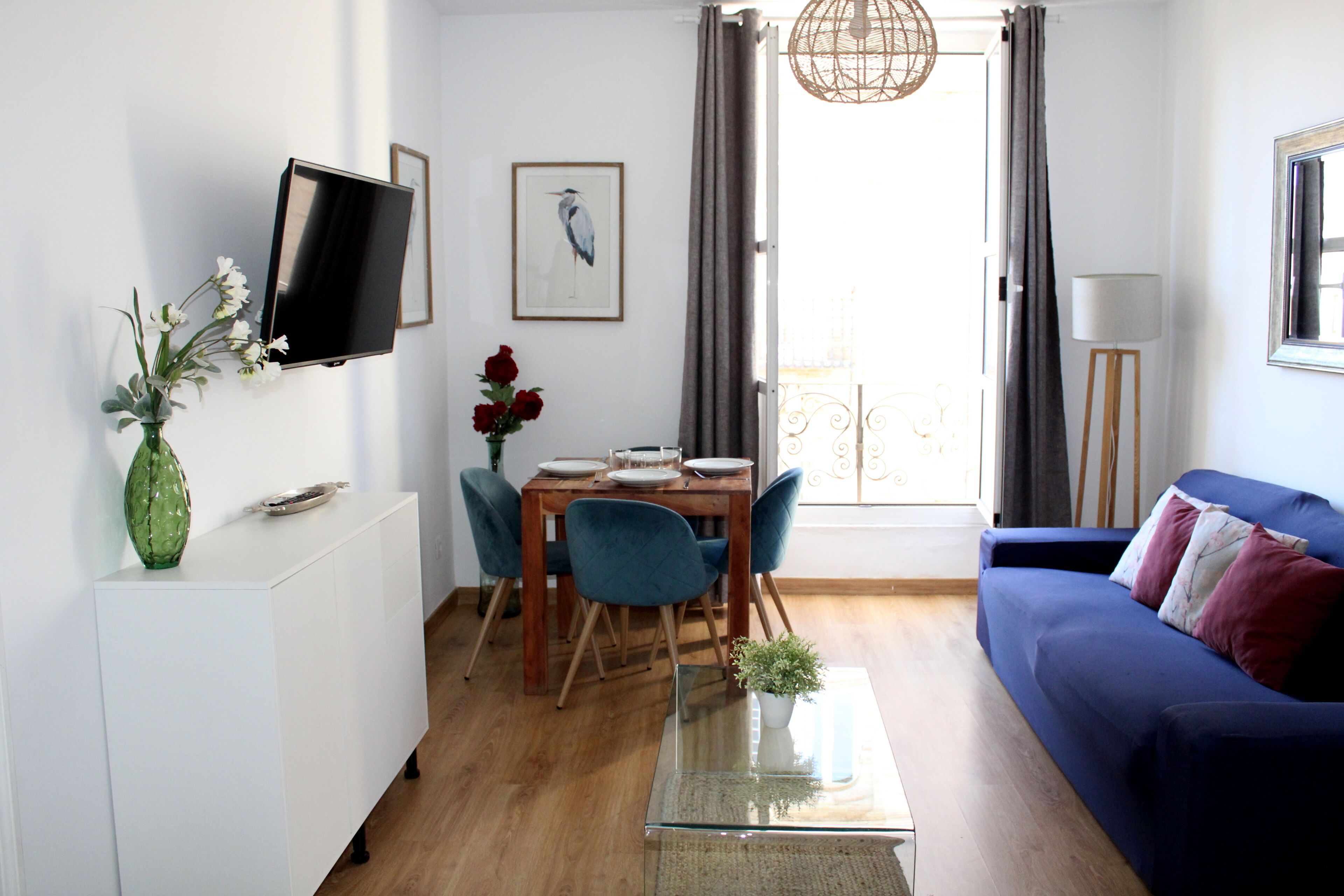 Apartamento, 2 habitaciones (3I) | Zona de estar | Una televisión de pantalla plana