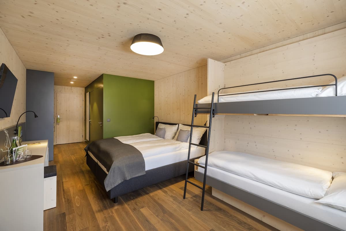 Quadruple Room | 1 bedroom, in-room safe, laptop workspace, blackout drapes