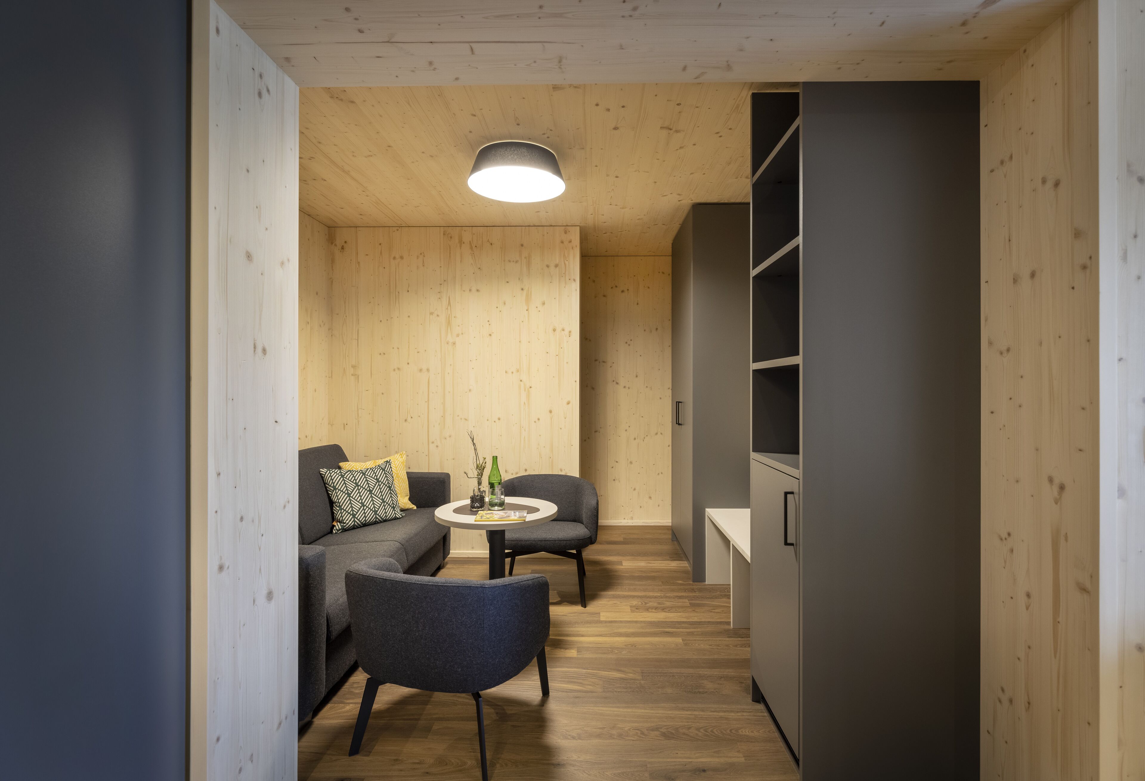 basic suite | living area | flat-screen tv