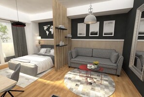 1 chambre, fer et planche Ă repasser, Wi-Fi gratuit