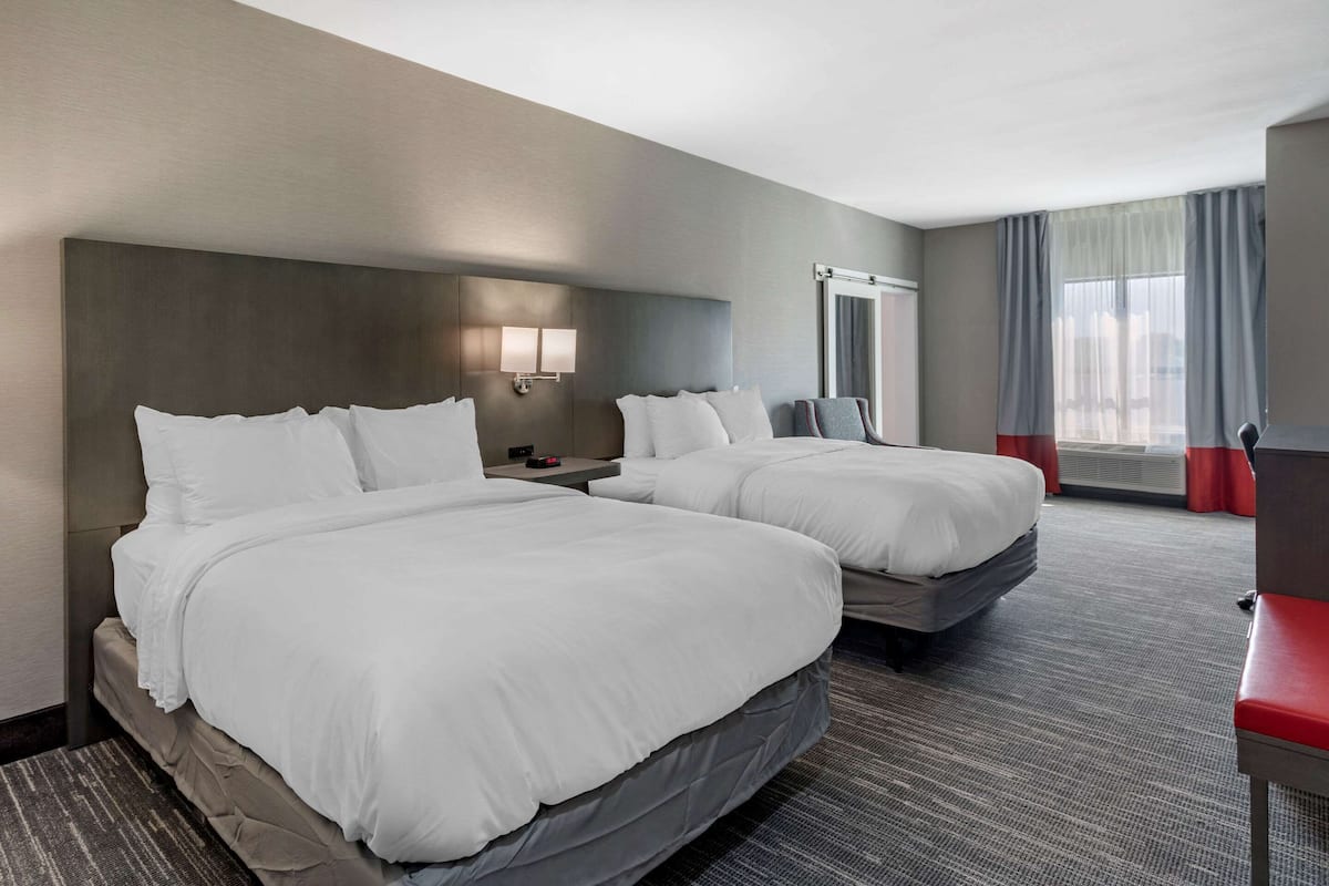 room, 2 queen beds, accessible, non smoking | premium bedding, desk, laptop workspace, soundproofing