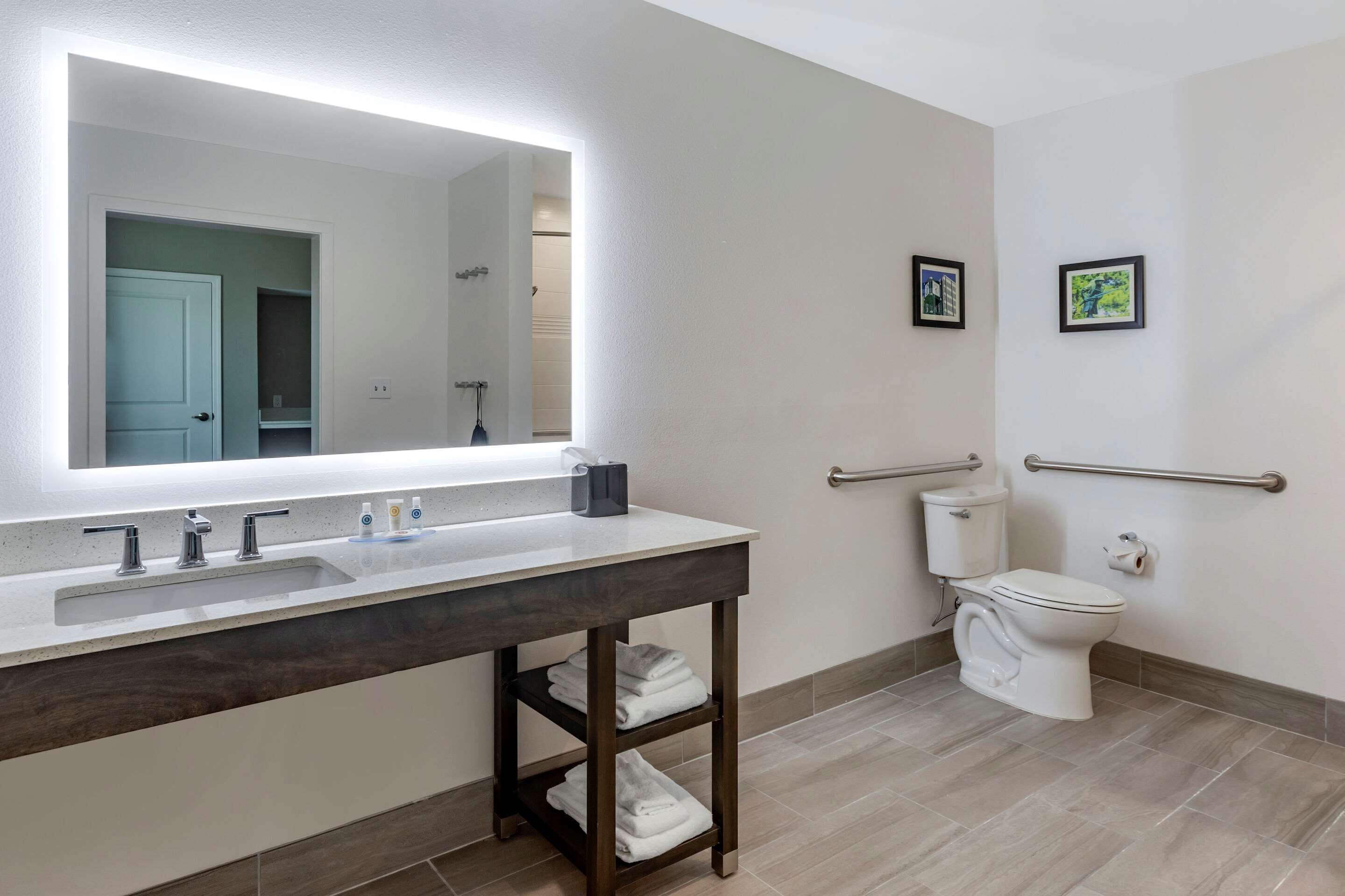 suite, 1 king bed, accessible, non smoking | premium bedding, desk, laptop workspace, soundproofing