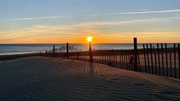 Beach nearby, sun-loungers