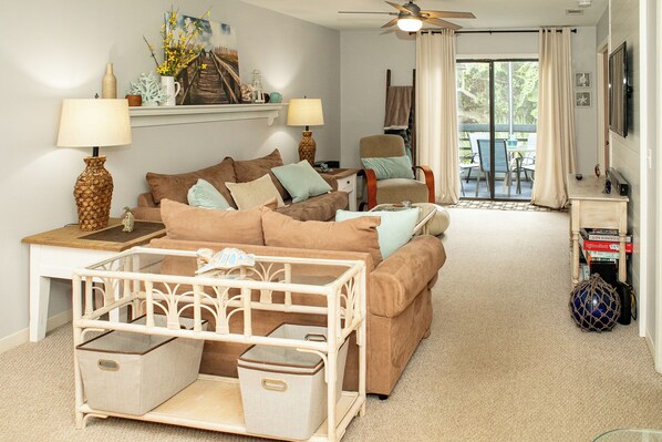 Smart TV, DVD player, books