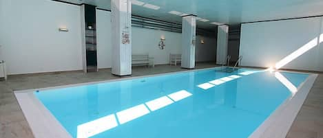 Indoor pool, a heated pool