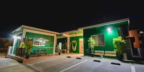 Front of property – evening/night