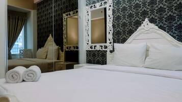 Kamar | 2 kamar tidur, Wi-Fi gratis, dan seprai linen