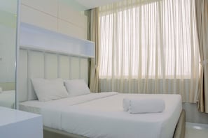 Room | 2 bedrooms, free WiFi, bed sheets - Chic and Cozy 2BR Apartment at Pasar Baru Mansion (Jakarta)