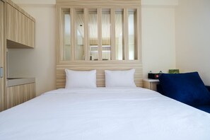 Room | Free WiFi, bed sheets - Elegant Studio Apartment @ Bogorienze Resort (Bogor)